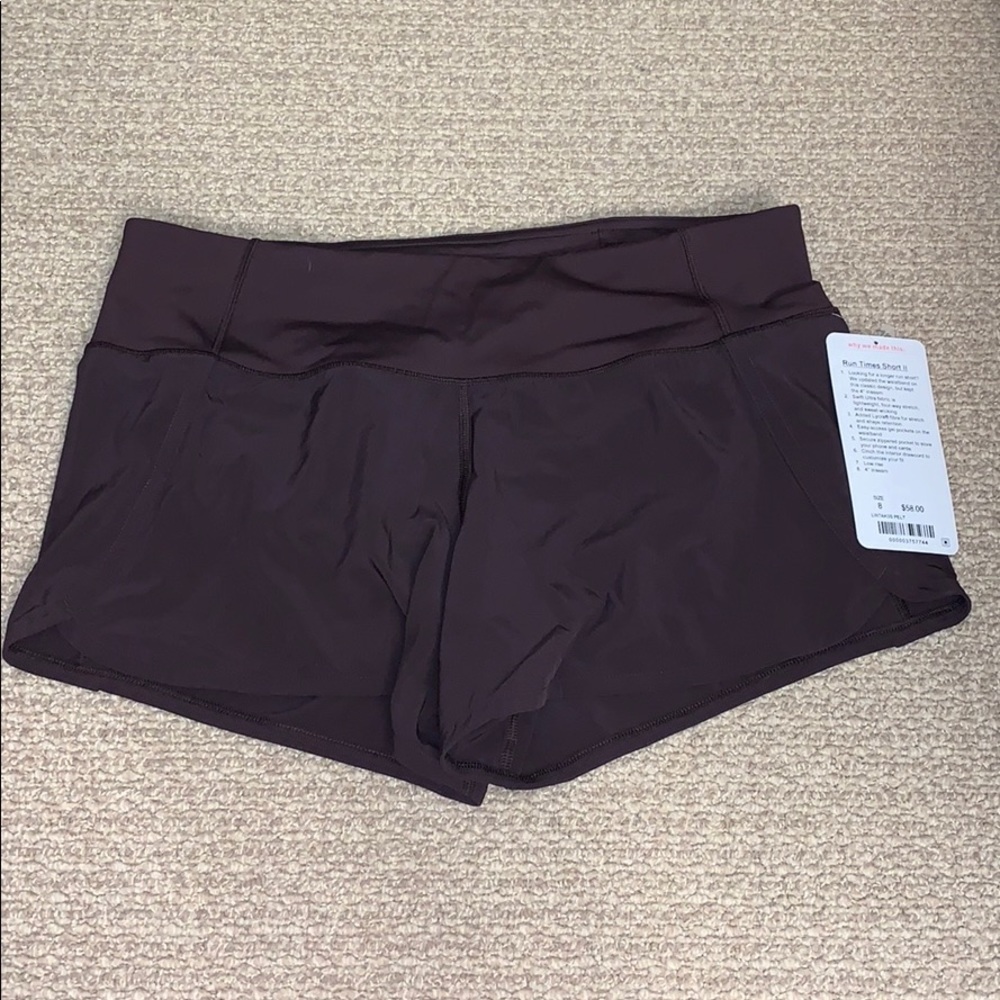 Lululemon run times shorts II